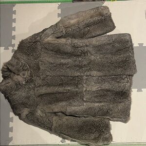 Cozy Kids Faux Fur Puffer Jacket - Gray